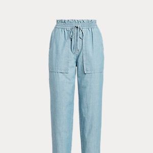 Chambray Ankle Pant